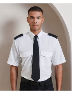 P-PR212-Pilot Shirt Short Sleeve 2
